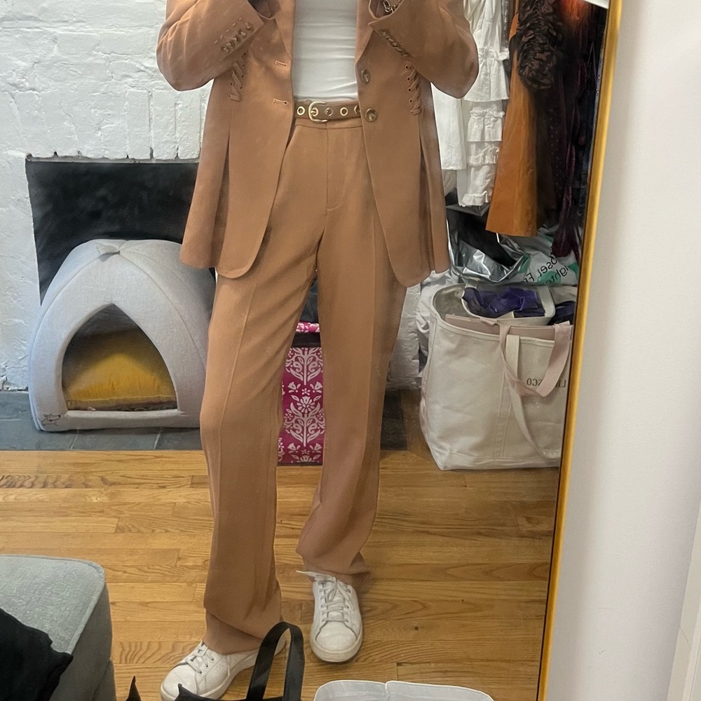 A.L.C Maverick Lace Up Trim Jacket and pants - Picture 8 of 9